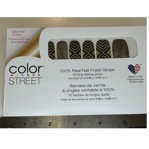 Color Street Nail Polish Strips Bundle Sports Pop Art Chevron Stripes 6 sets